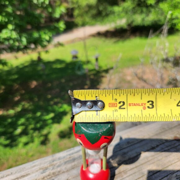 Vintage Hand-Painted Anthopormortic Strawberry/ Tomato Sand Timer Egg Timer - Picture 3 of 9